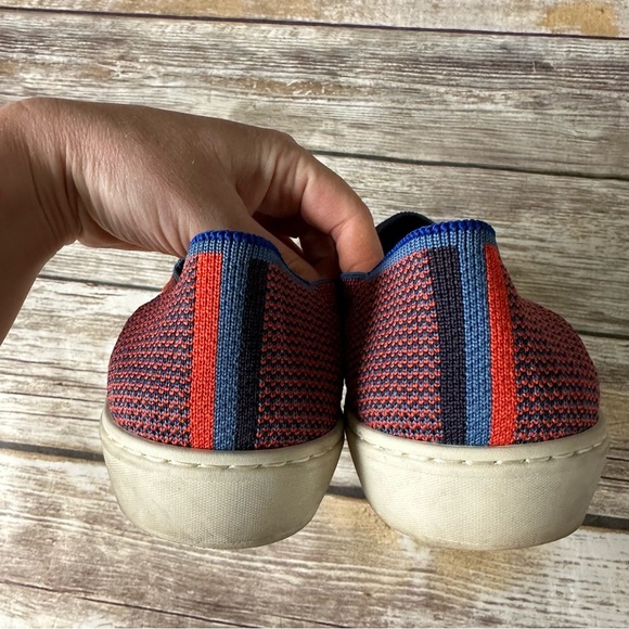 Rothy’s Tangerine Triple Stitch Slip On Sneakers Shoes 7.5 - Picture 5 of 11